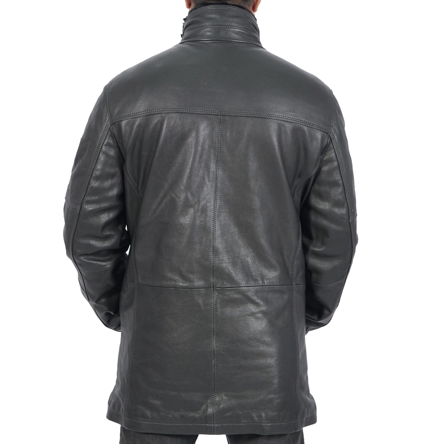Traper Long Leather Coat