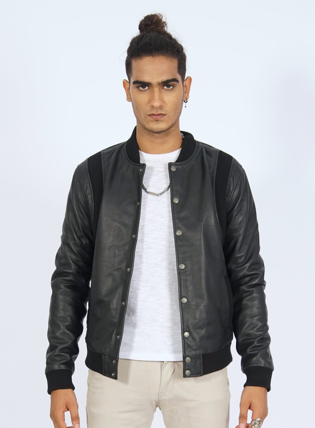 Charlie Varsity Leather Jacket